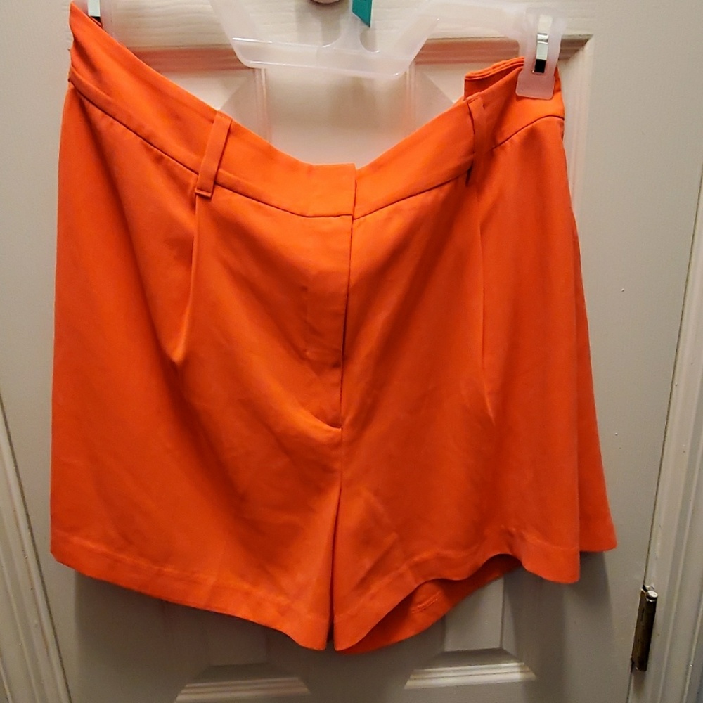 Neon orange shorts